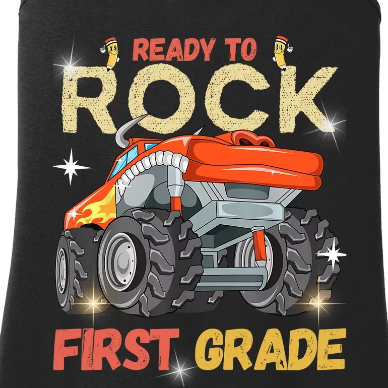 Ready To Rock First Grade First Day Of First Grade For Kids Ladies Essential Tank