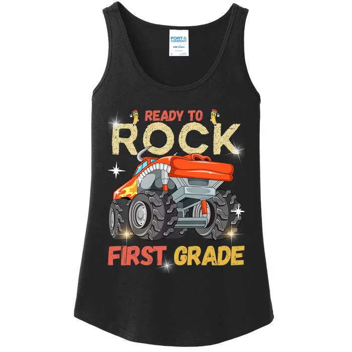 Ready To Rock First Grade First Day Of First Grade For Kids Ladies Essential Tank