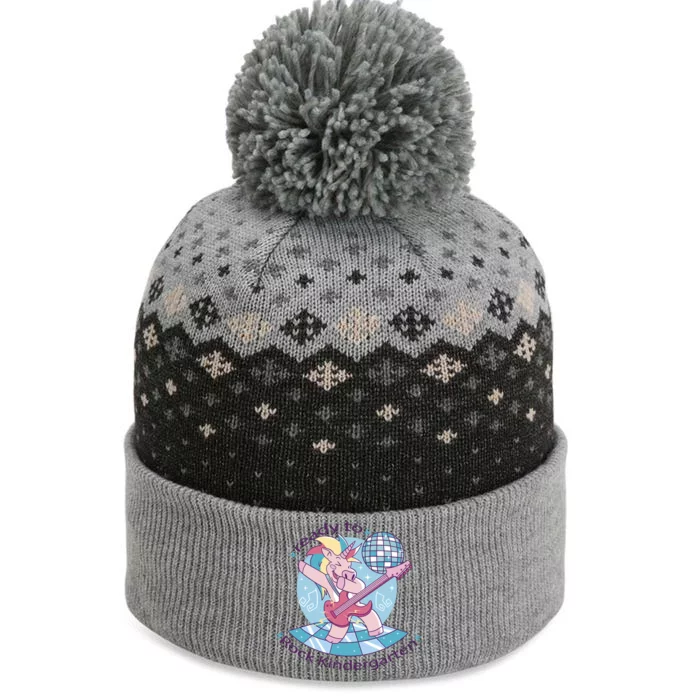 Ready To Rock Kindergarten Unicorn Back To School The Baniff Cuffed Pom Beanie