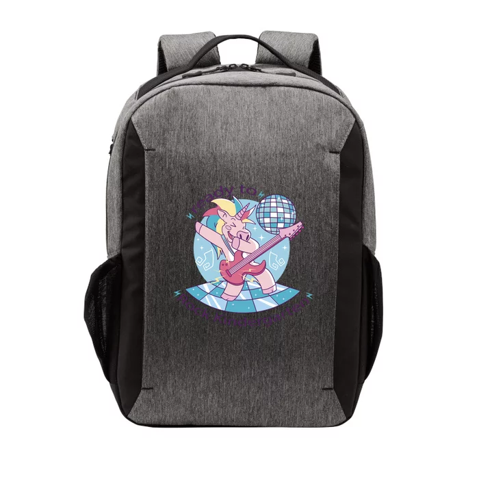 Ready To Rock Kindergarten Unicorn Back To School Vector Backpack