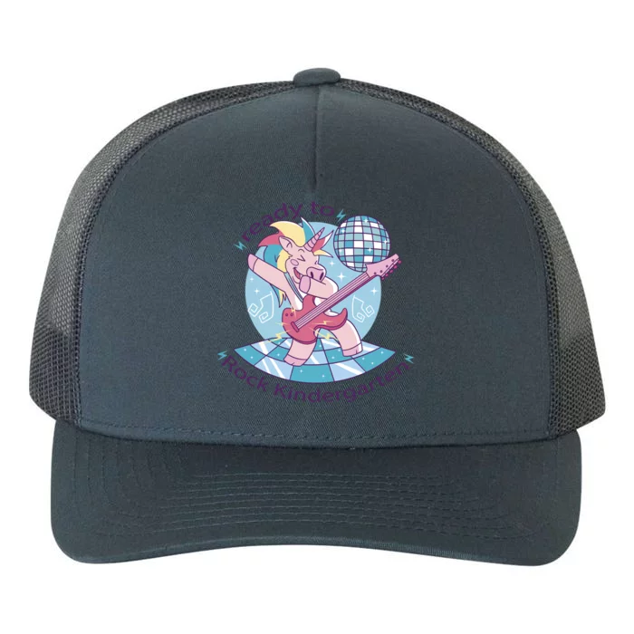 Ready To Rock Kindergarten Unicorn Back To School Yupoong Adult 5-Panel Trucker Hat