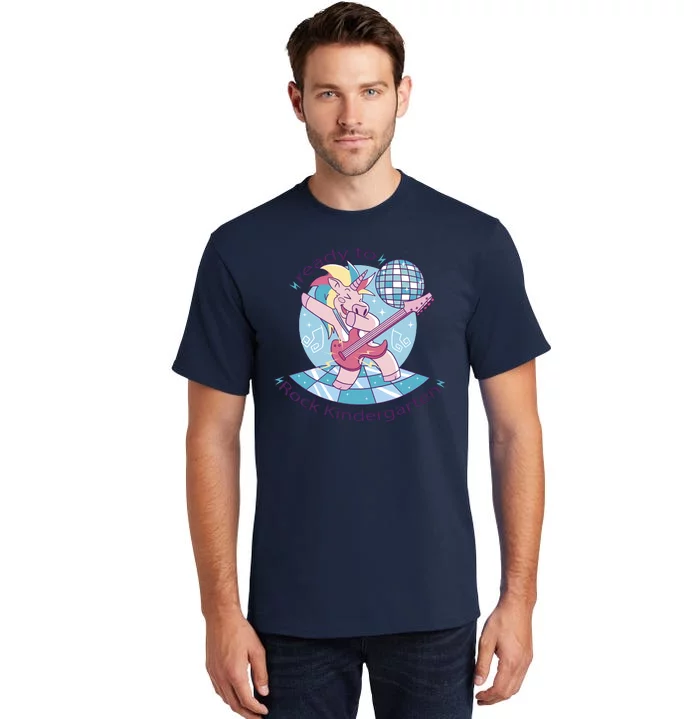 Ready To Rock Kindergarten Unicorn Back To School Tall T-Shirt