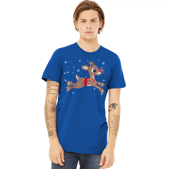 Rudolph The Red Nose Reindeer For And Christmas Fan Premium T-Shirt