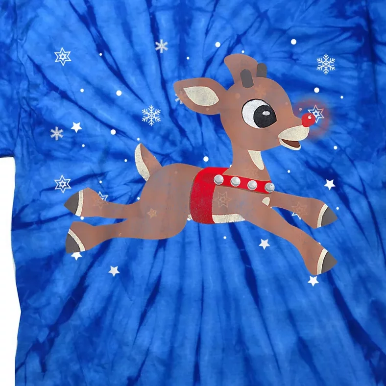 Rudolph The Red Nose Reindeer For And Christmas Fan Tie-Dye T-Shirt