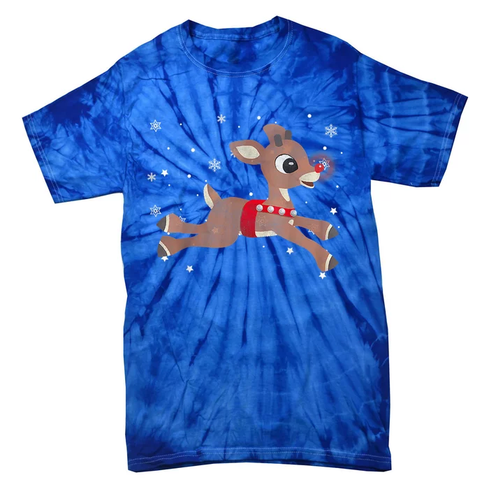 Rudolph The Red Nose Reindeer For And Christmas Fan Tie-Dye T-Shirt