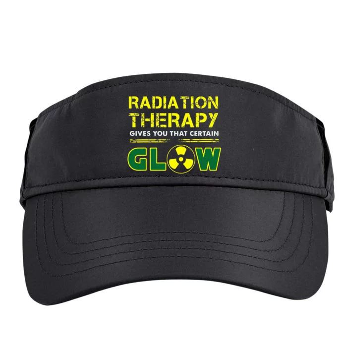 Radiation Therapy Radiation Therapist Funny Cancer Fighter Adult Drive Performance Visor