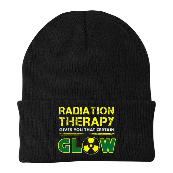 Radiation Therapy Radiation Therapist Funny Cancer Fighter Knit Cap Winter Beanie