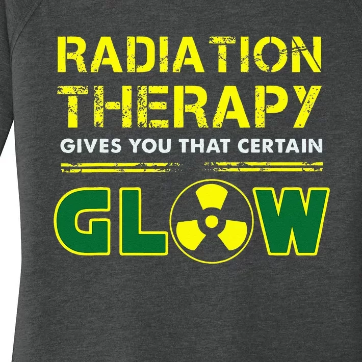 Radiation Therapy Radiation Therapist Funny Cancer Fighter Women's Perfect Tri Tunic Long Sleeve Shirt