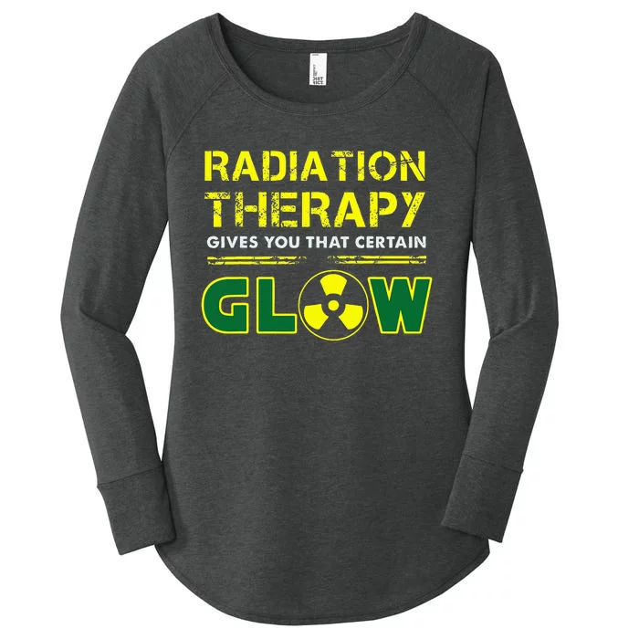 Radiation Therapy Radiation Therapist Funny Cancer Fighter Women's Perfect Tri Tunic Long Sleeve Shirt