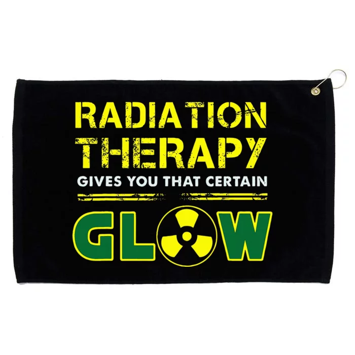 Radiation Therapy Radiation Therapist Funny Cancer Fighter Grommeted Golf Towel