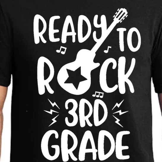 Ready to Rock Third Grade Student and Teacher Pajama Set