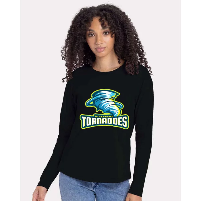 Riverbend Tornadoes Womens Cotton Relaxed Long Sleeve T-Shirt