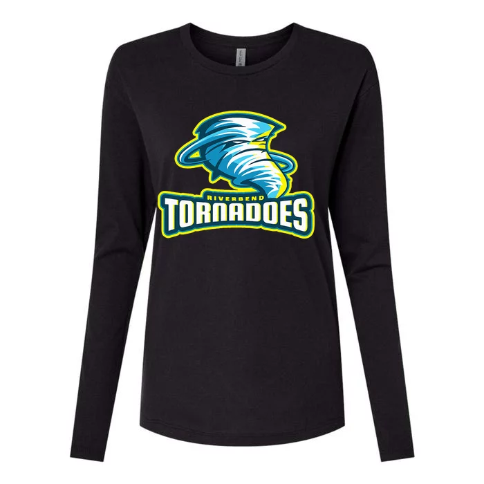 Riverbend Tornadoes Womens Cotton Relaxed Long Sleeve T-Shirt