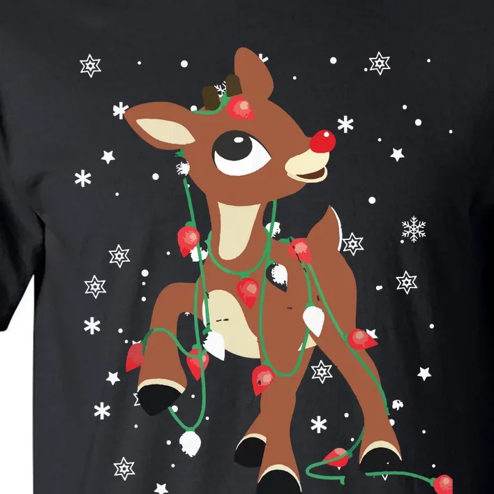 Rudolph The Red Nose Reindeer For Christmas Fan Tall T-Shirt