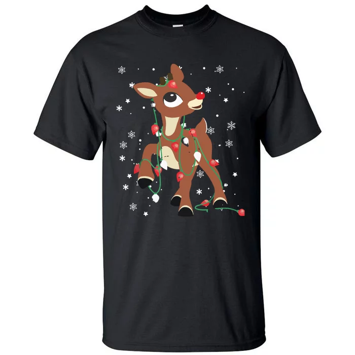 Rudolph The Red Nose Reindeer For Christmas Fan Tall T-Shirt