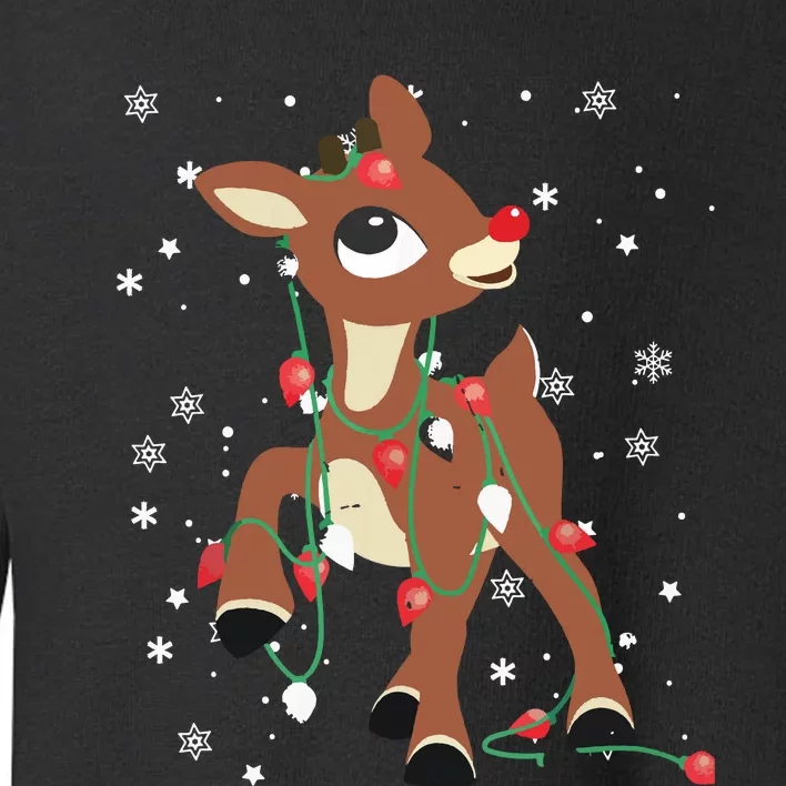 Rudolph The Red Nose Reindeer For Christmas Fan Toddler Sweatshirt