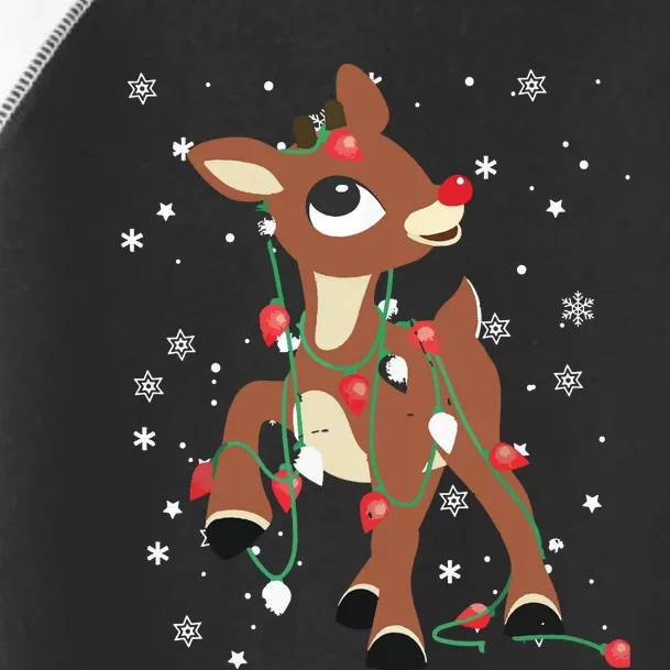 Rudolph The Red Nose Reindeer For Christmas Fan Toddler Fine Jersey T-Shirt