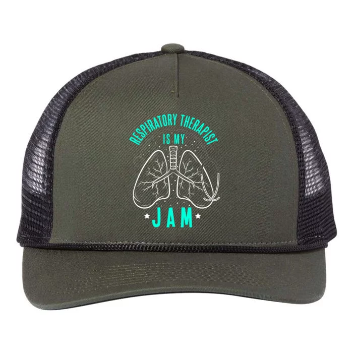 Respiratory Therapist Respiratory Technician Health Care Gift Retro Rope Trucker Hat Cap