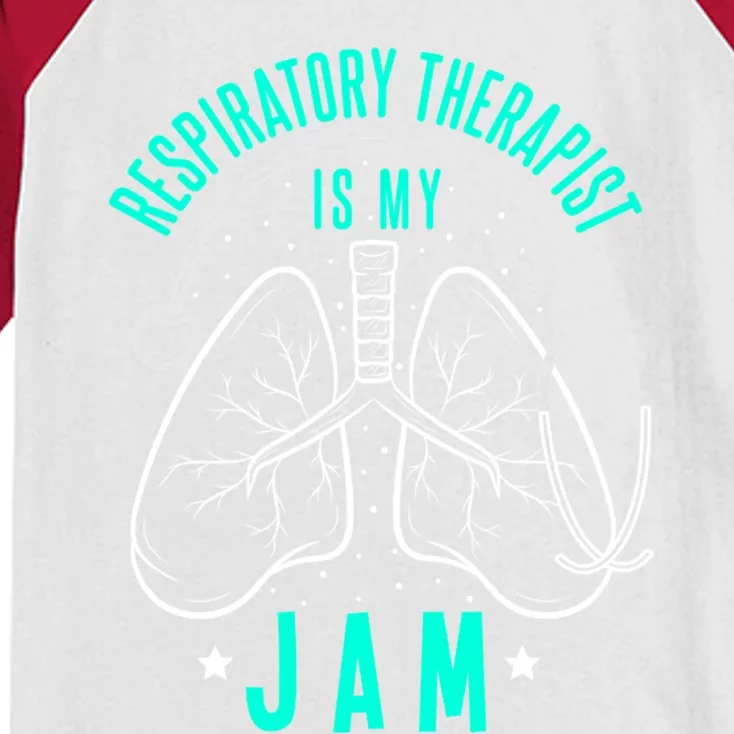 Respiratory Therapist Respiratory Technician Health Care Gift Kids Colorblock Raglan Jersey