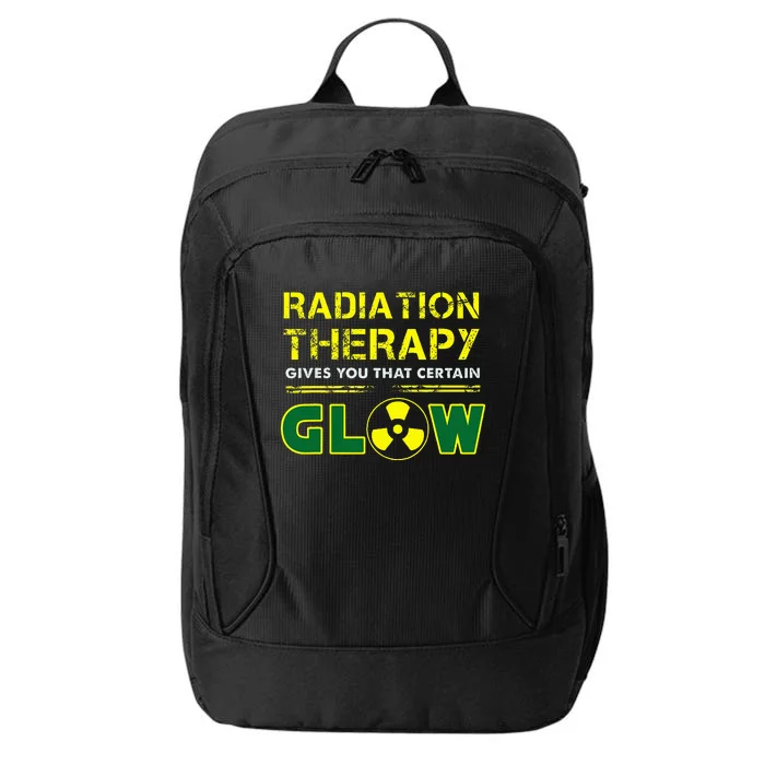 Radiation Therapy Radiation Therapist Funny Cancer Fighter City Backpack