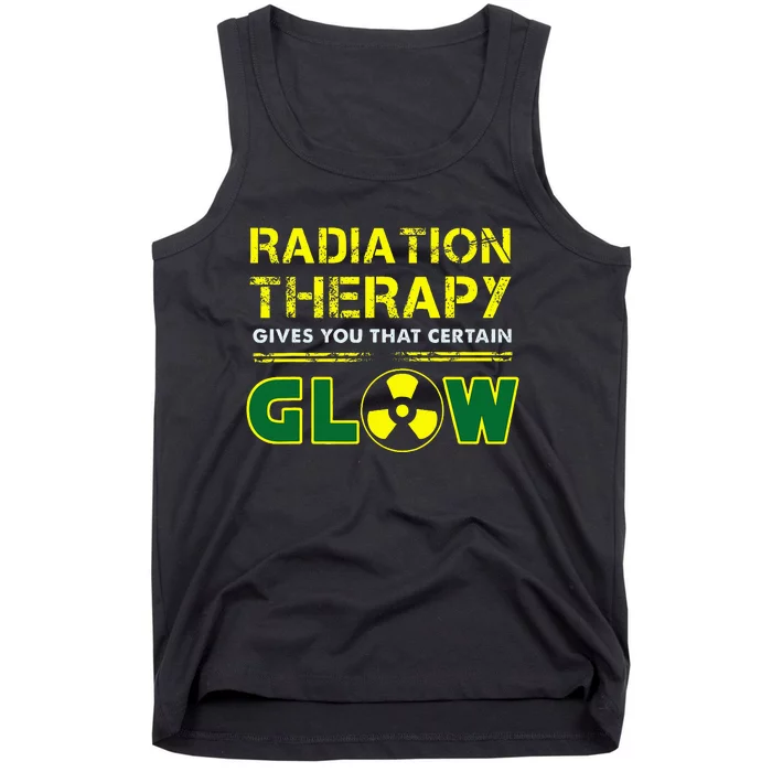 Radiation Therapy Radiation Therapist Funny Cancer Fighter Tank Top