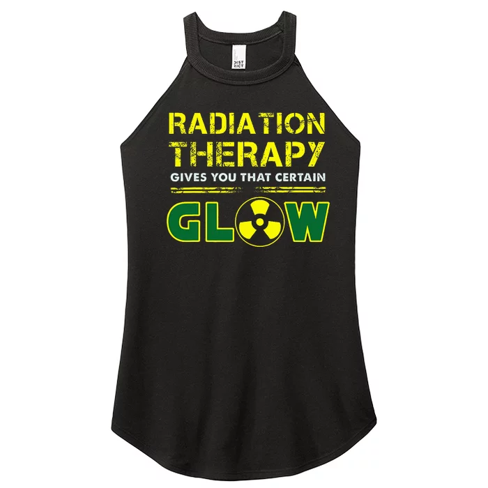 Radiation Therapy Radiation Therapist Funny Cancer Fighter Women’s Perfect Tri Rocker Tank