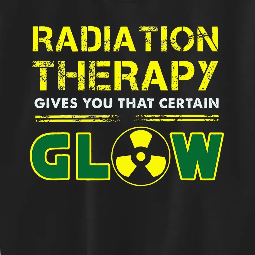 Radiation Therapy Radiation Therapist Funny Cancer Fighter Kids Sweatshirt