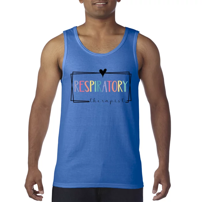 Respiratory Therapy Rt Therapist Funny Rt Care Week Colorful Gift Tank Top