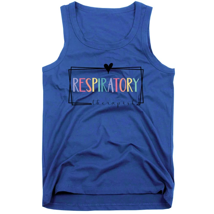 Respiratory Therapy Rt Therapist Funny Rt Care Week Colorful Gift Tank Top