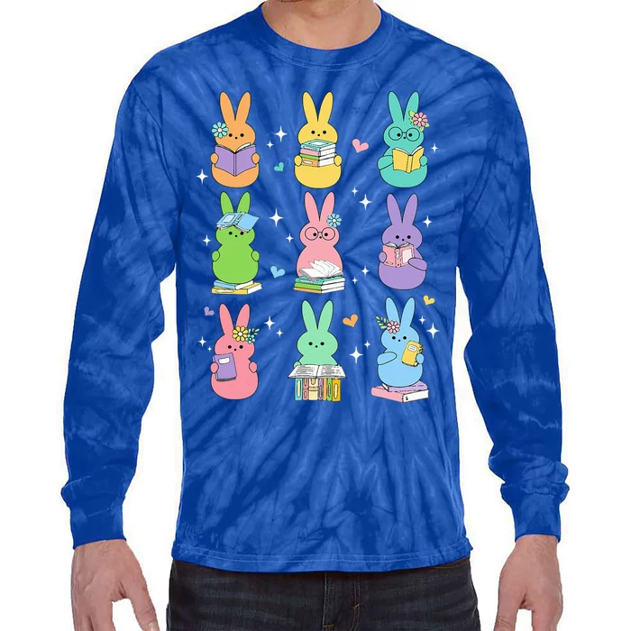 Reading Teacher Rabbit School Tie-Dye Long Sleeve Shirt