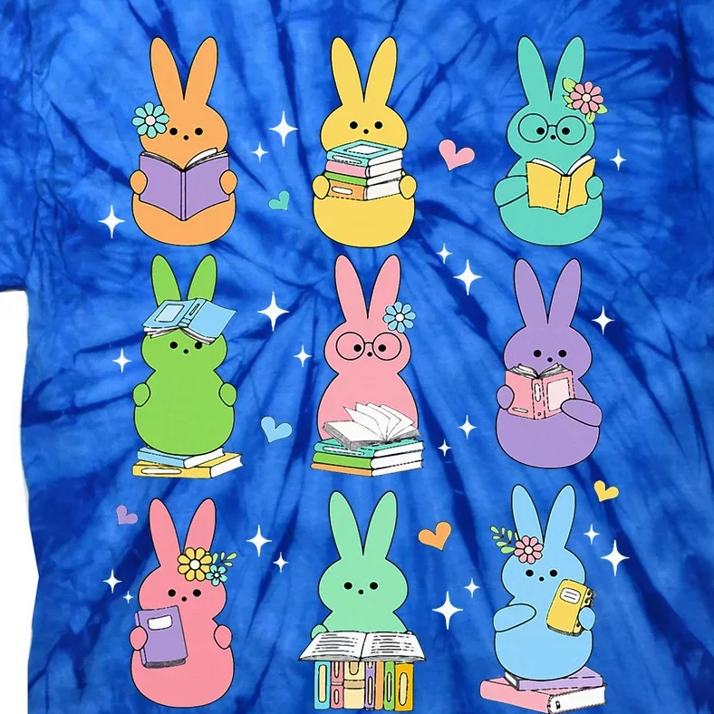 Reading Teacher Rabbit School Tie-Dye T-Shirt