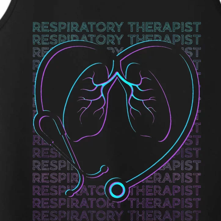 Respiratory Therapist Respiratory Therapy Retro Performance Tank