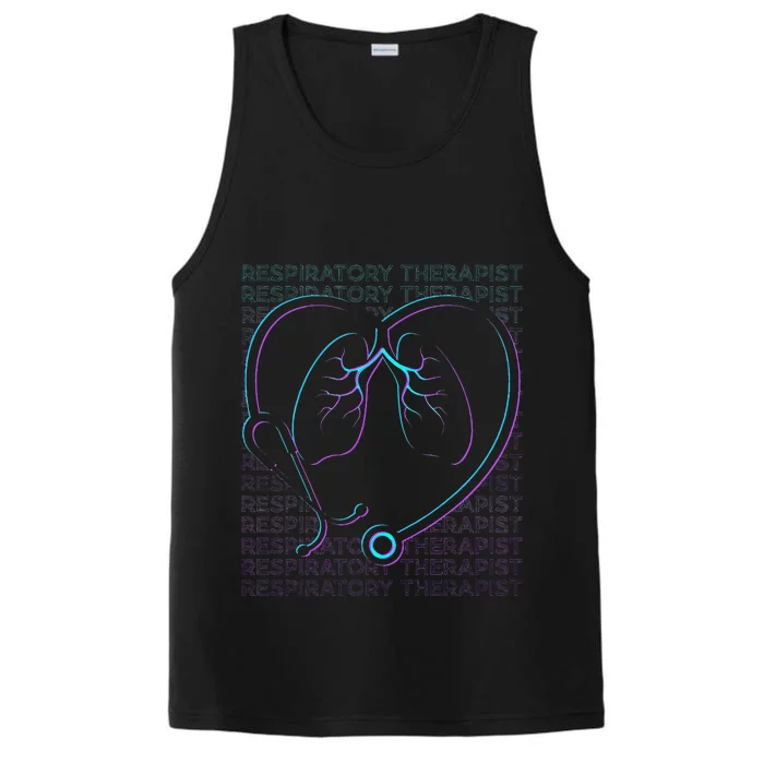 Respiratory Therapist Respiratory Therapy Retro Performance Tank