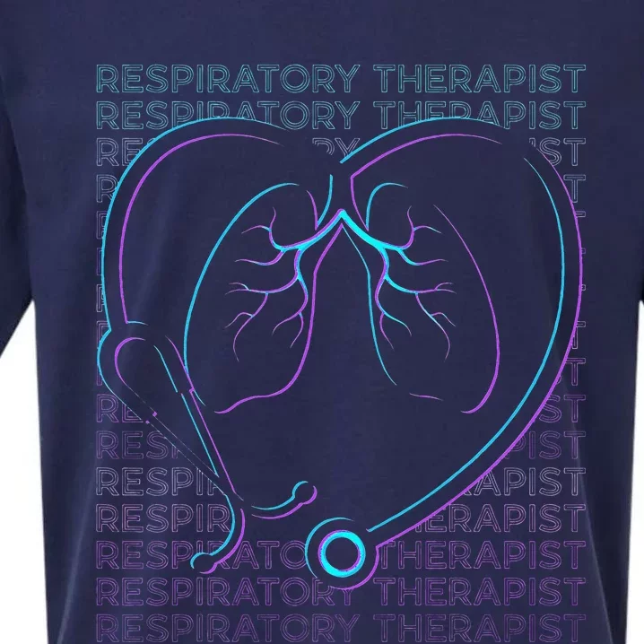 Respiratory Therapist Respiratory Therapy Retro Sueded Cloud Jersey T-Shirt