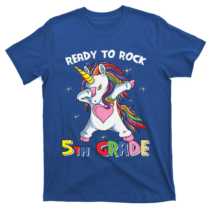 Ready To Rock Fifth Grade Back School Matching Unicorn Gift T-Shirt