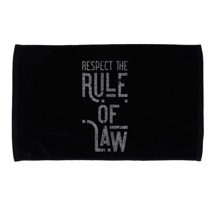 Respect The Rule Of Law Antitrump Antibarr Political Microfiber Hand Towel