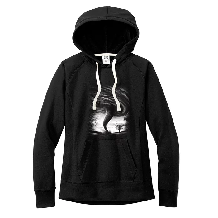 Realistic Tornado Women's Fleece Hoodie