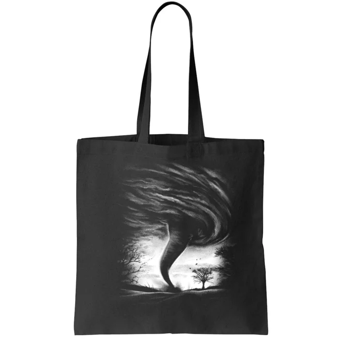 Realistic Tornado Tote Bag