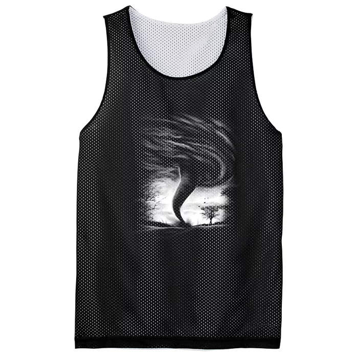 Realistic Tornado Mesh Reversible Basketball Jersey Tank