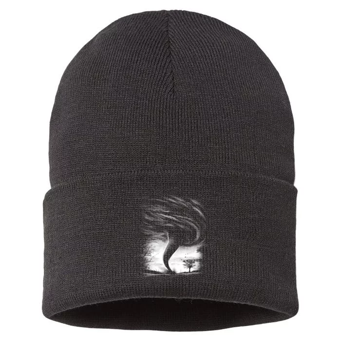 Realistic Tornado Sustainable Knit Beanie