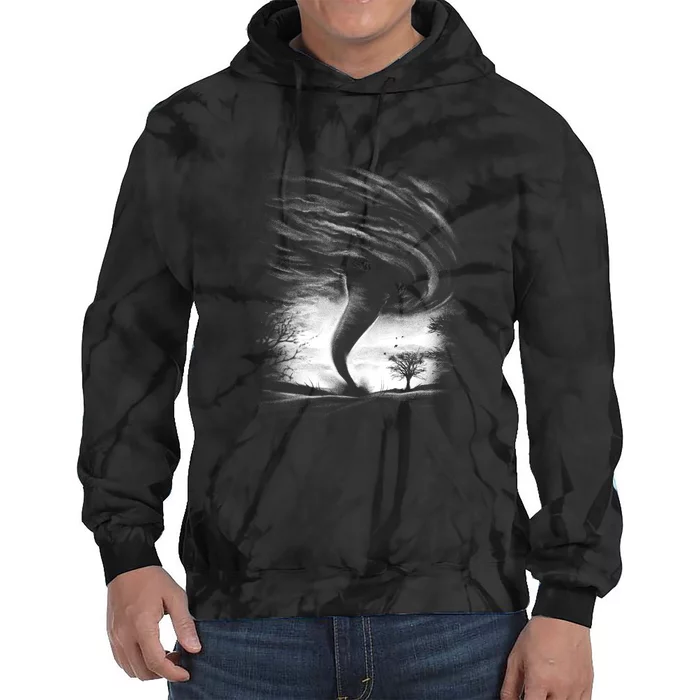 Realistic Tornado Tie Dye Hoodie