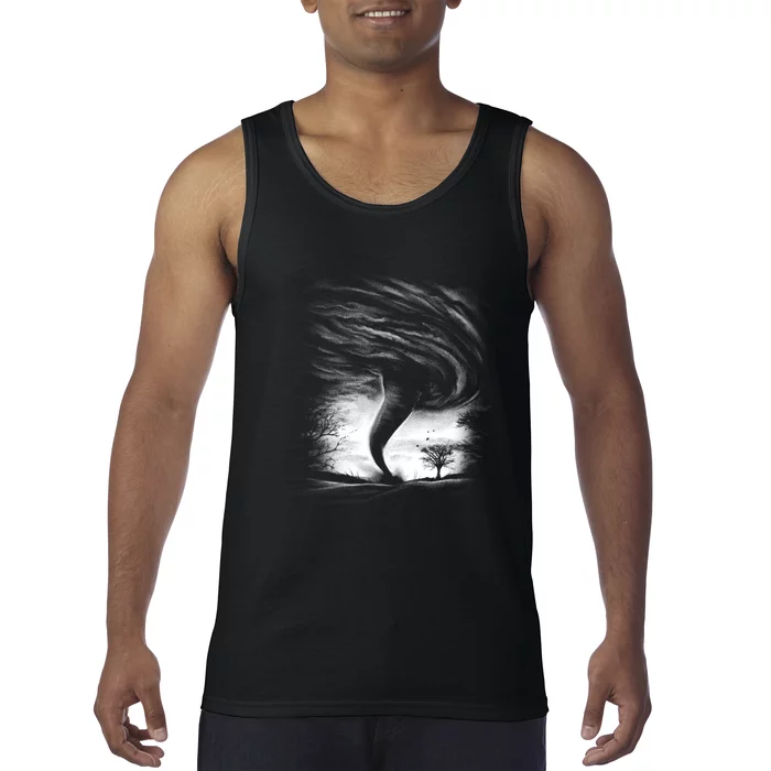 Realistic Tornado Tank Top