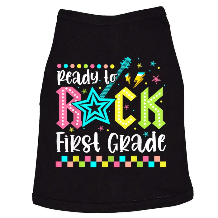 Ready To Rock First Grade Back To School 1st Grade Doggie Tank