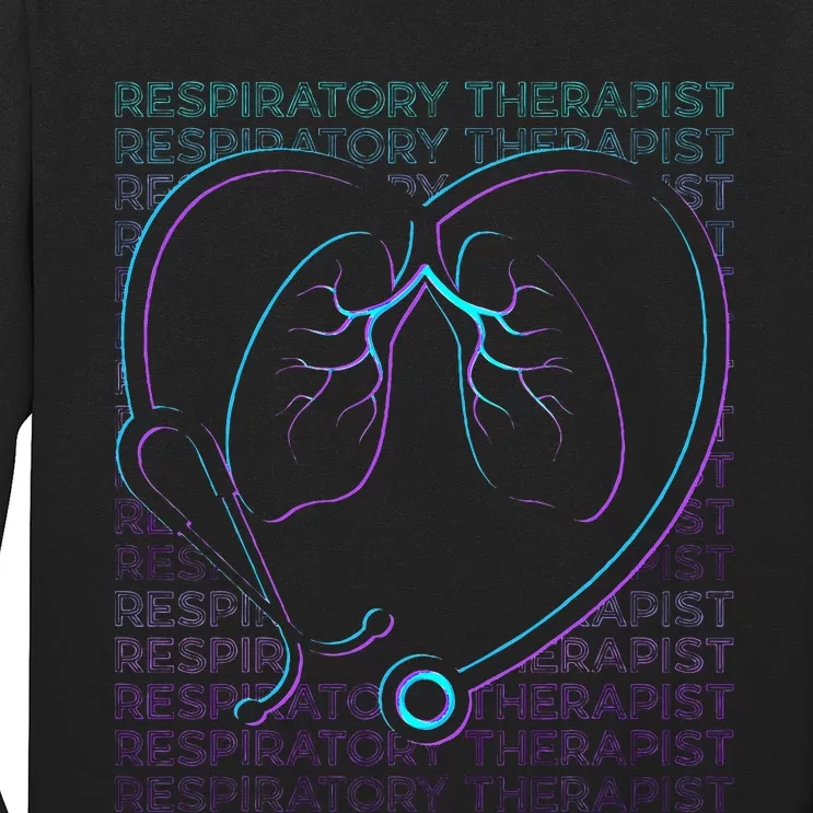 Respiratory Therapist Respiratory Therapy Retro Long Sleeve Shirt