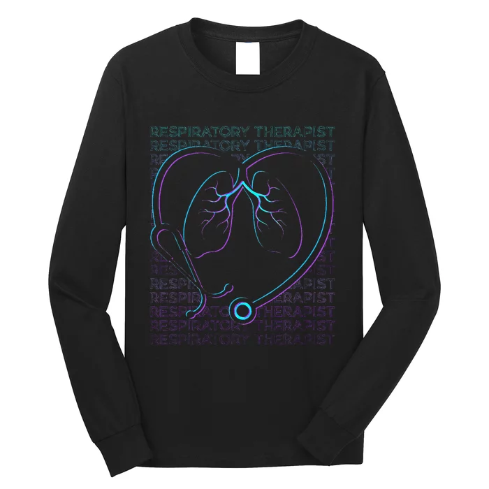 Respiratory Therapist Respiratory Therapy Retro Long Sleeve Shirt