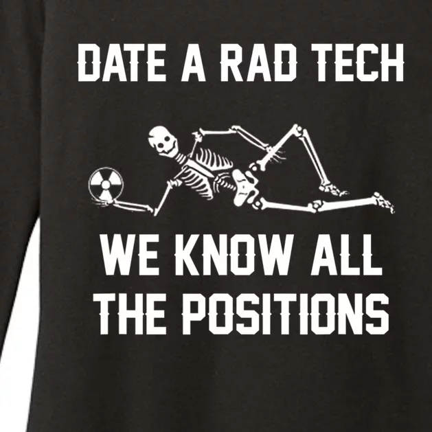 Radiology Technician Rad Tech X Ray Funny Date A Rad Tech Womens CVC Long Sleeve Shirt