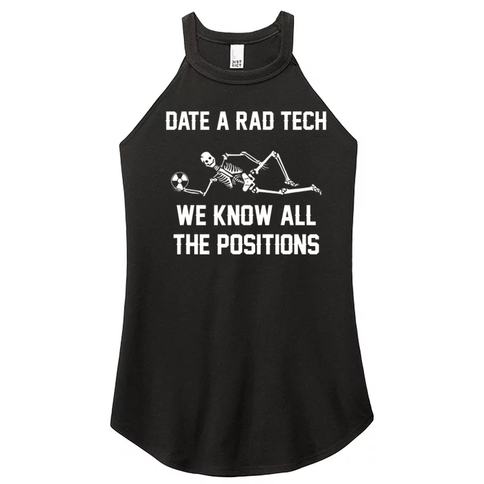 Radiology Technician Rad Tech X Ray Funny Date A Rad Tech Women’s Perfect Tri Rocker Tank