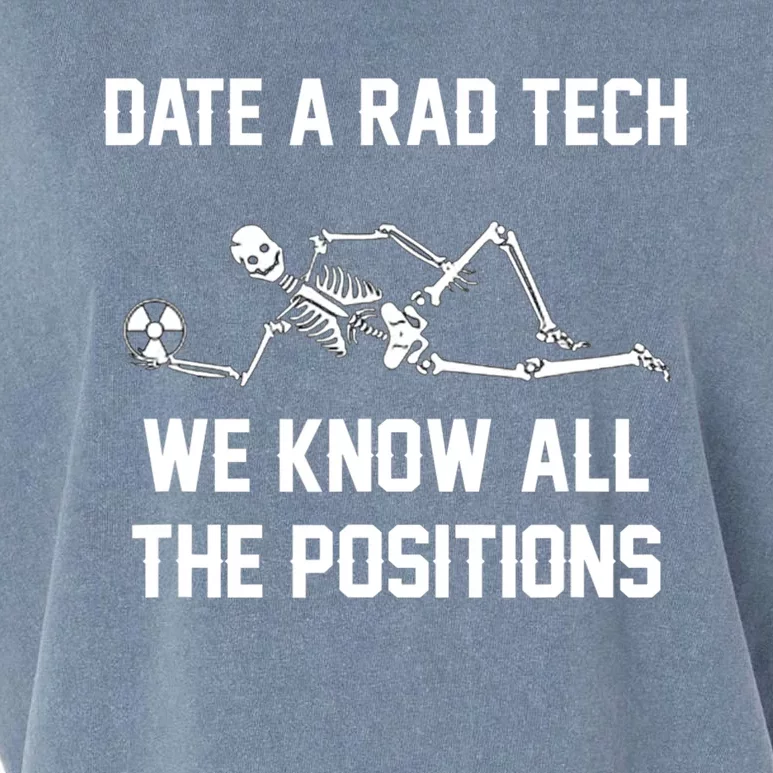 Radiology Technician Rad Tech X Ray Funny Date A Rad Tech Garment-Dyed Women's Muscle Tee