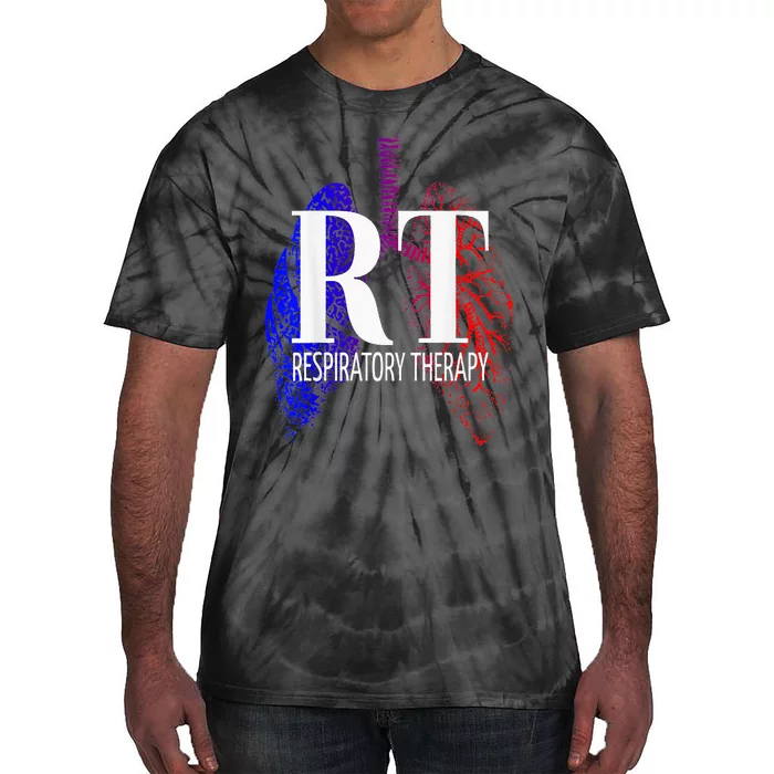 Respiratory Therapy Rrt Respiratory Care Tie-Dye T-Shirt