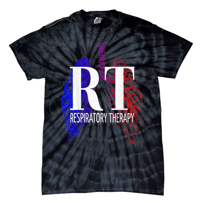 Respiratory Therapy Rrt Respiratory Care Tie-Dye T-Shirt